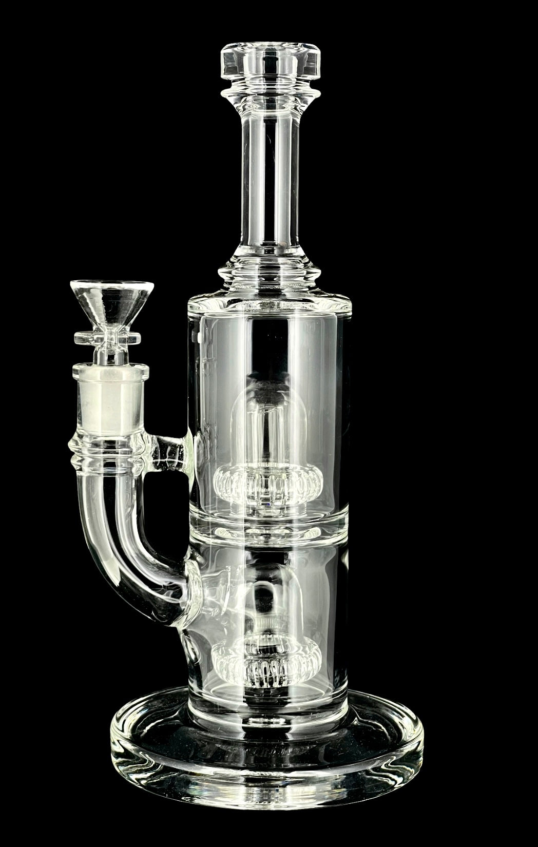 Clear Bottle Rig w/ Double UFO Perc