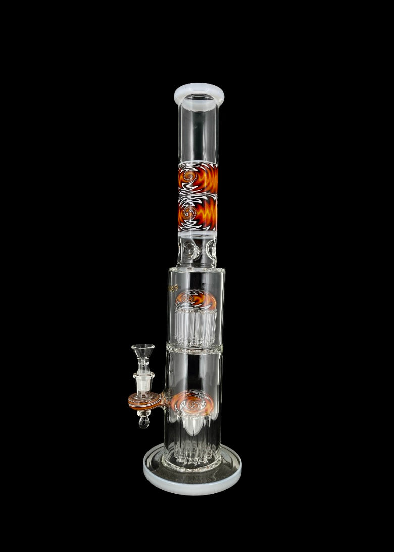 Phoenix Star Wig Wag Double Perc Straight Tube