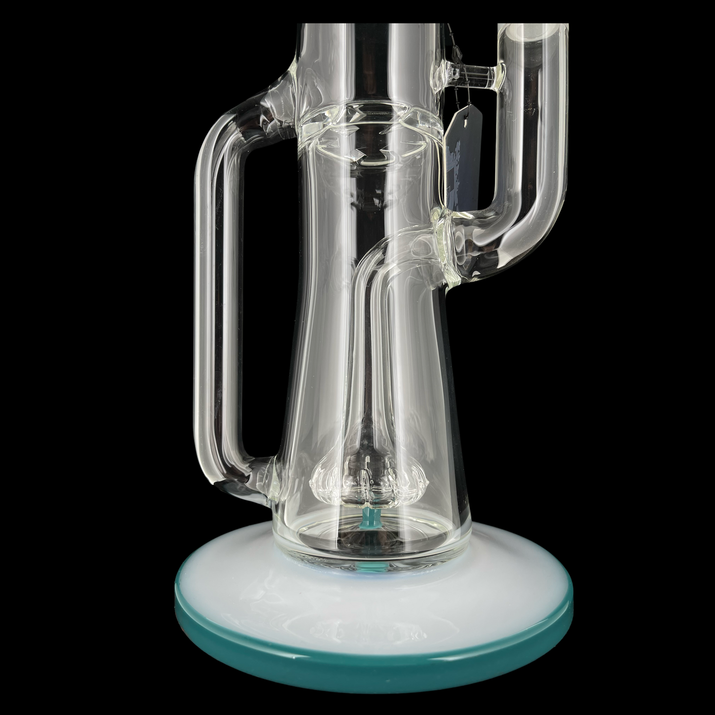 Phoenix Star Color Neck Straight Tube Recycler w/ Showerhead And Turbine Perc