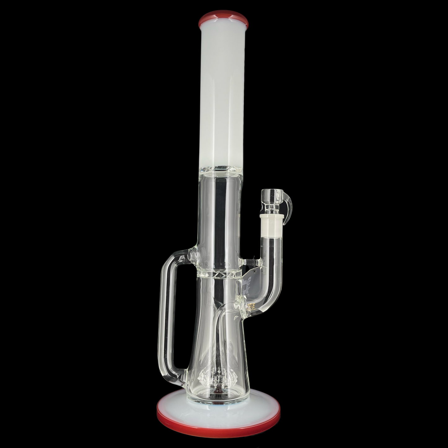 Phoenix Star Color Neck Straight Tube Recycler w/ Showerhead And Turbine Perc