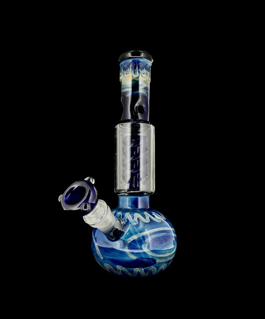 Silver Fumed Beaker with Coil Perc