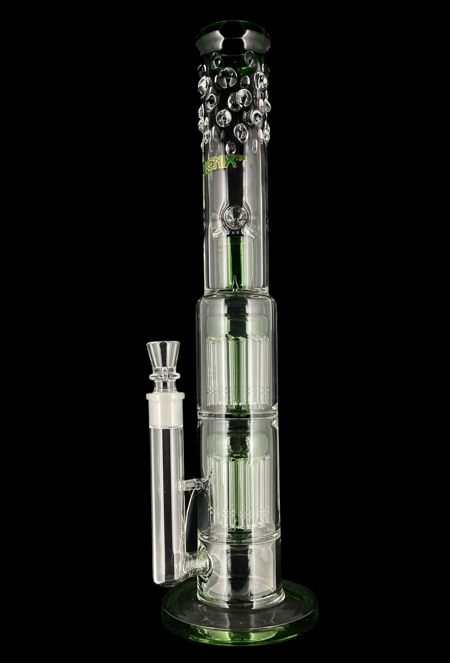 Phoenix Star Double Tree Perc Straight w Splash Guard