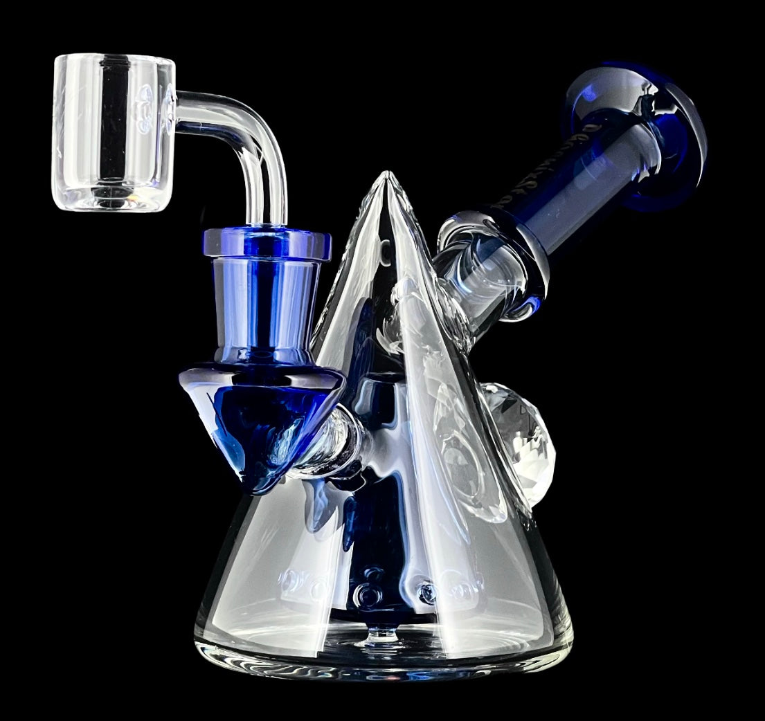 Pyramid Perc Rig w/ Diamond Marble