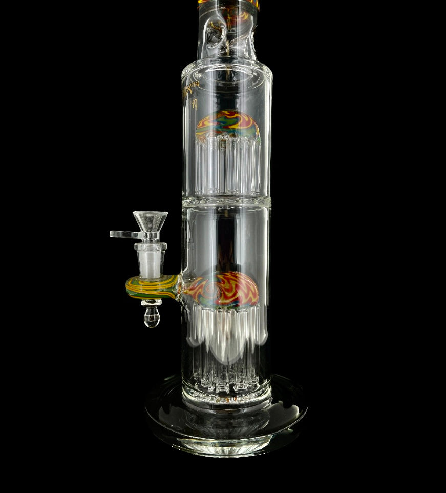 Phoenix Star Wig Wag Double Perc Straight Tube