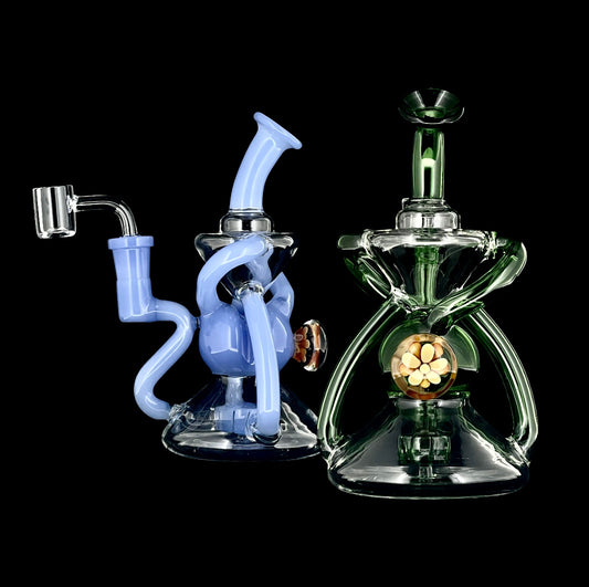 Double Uptake Recycler with Flower Marble