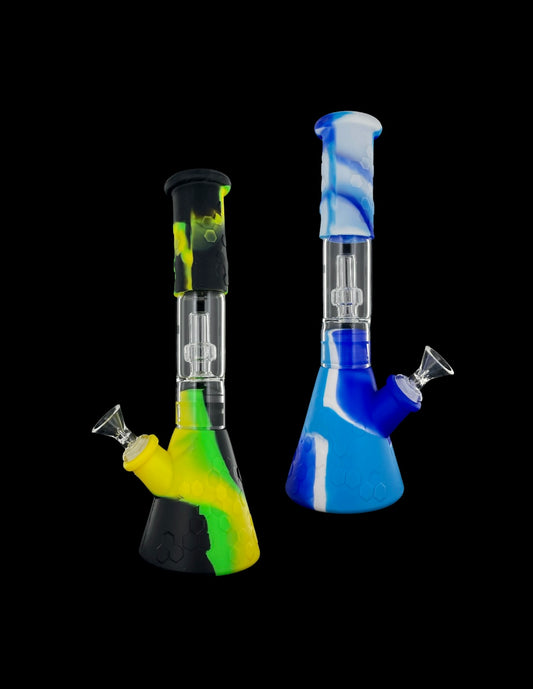 Silicone Beaker w/ Glass Showerhead Perc