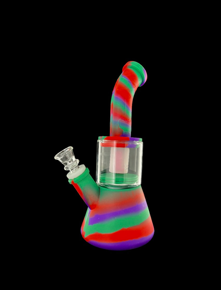 Silicone Rig with Glass Chamber