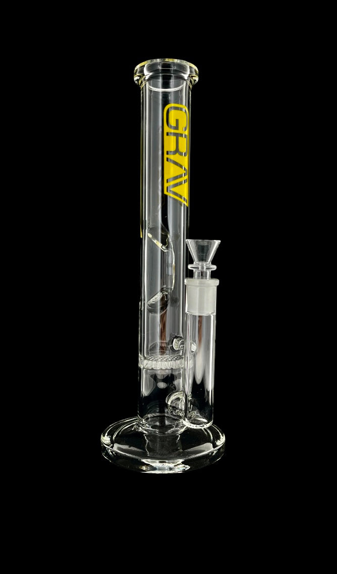 Grav Straight w/ Honey Comb Perc & Ice Catch