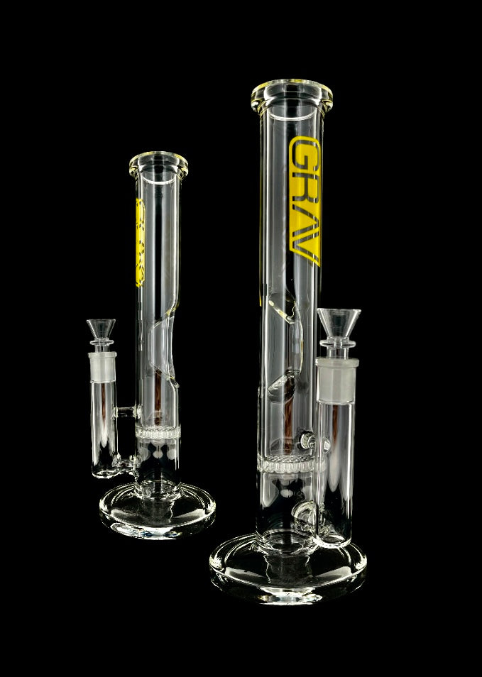 Grav Straight w/ Honey Comb Perc & Ice Catch