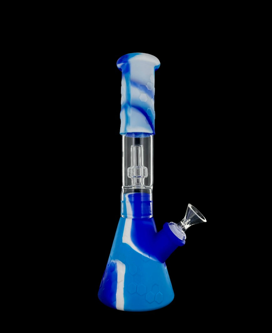 Silicone Beaker w/ Glass Showerhead Perc