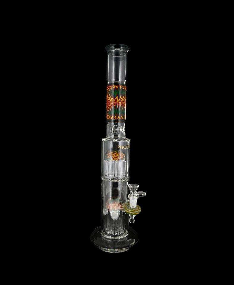 Phoenix Star Wig Wag Double Perc Straight Tube