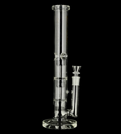 Phoenix Straight Tube with Double Tree Perc and Honeycomb